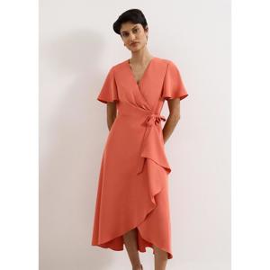 Phase Eight Julissa Orange Wrap Dress 